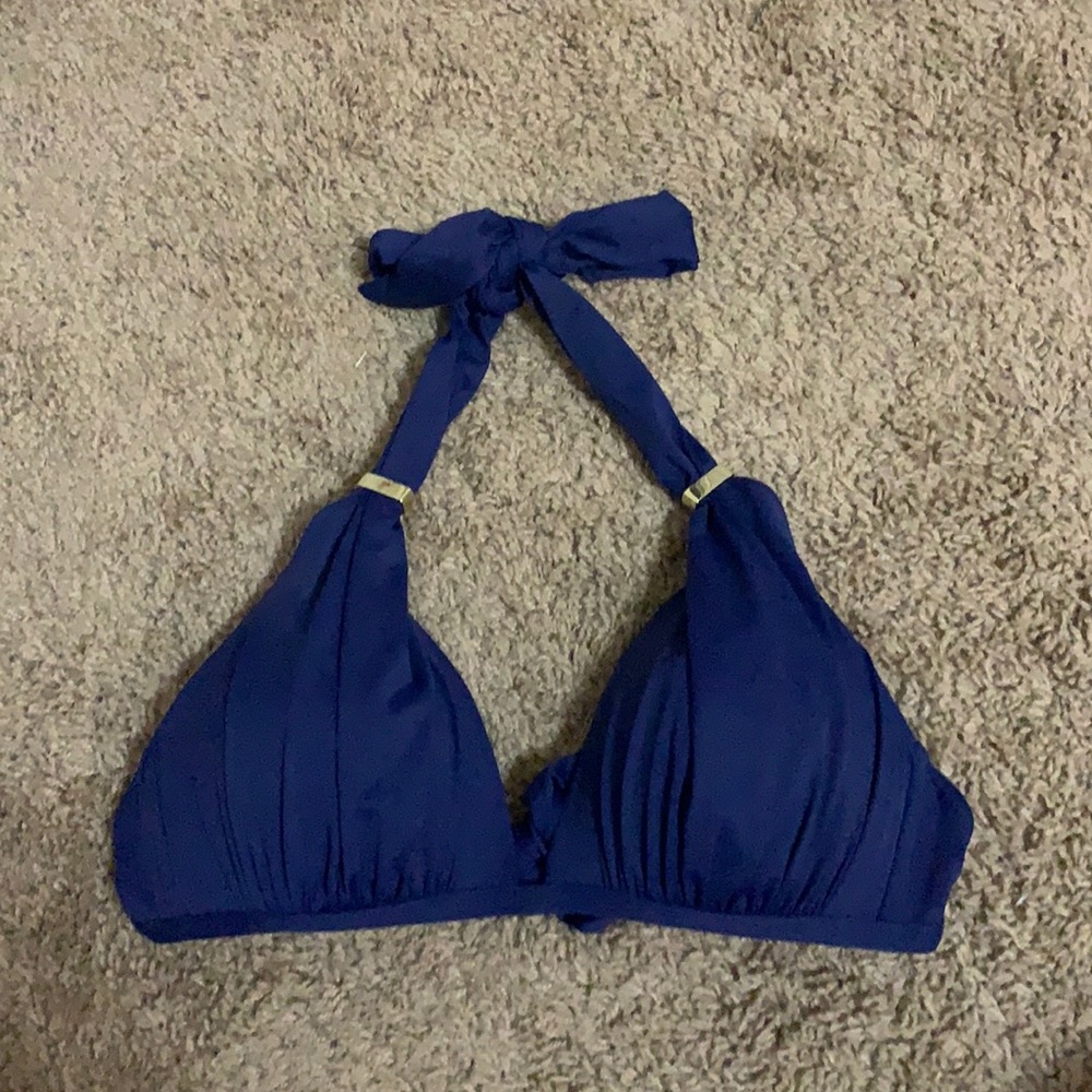 navy blue swimsuit top